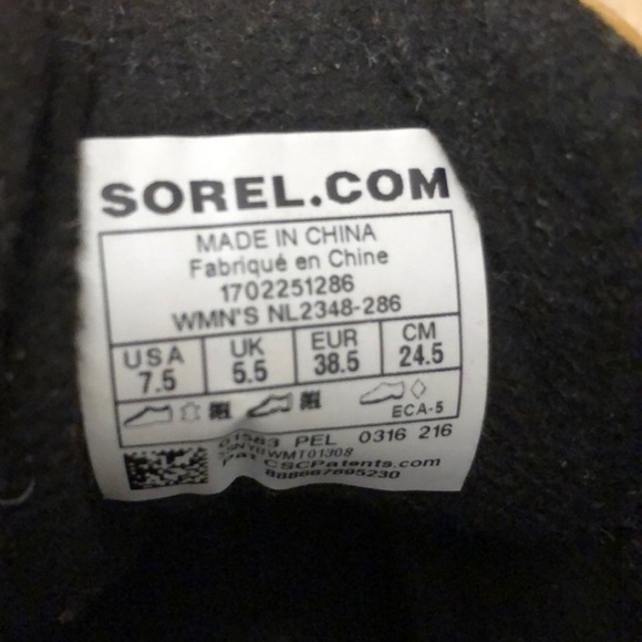 Sorel winter boots sz 7.5 - Picture 5 of 5
